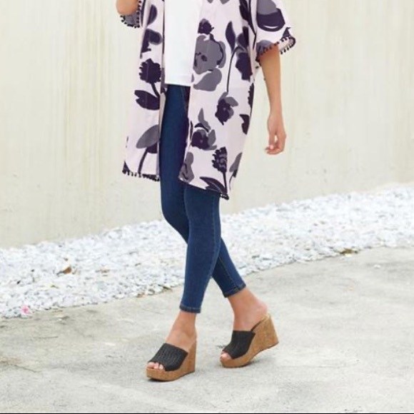 Montego Bay Club Black Brown Heeled Sandals 8.5 - Picture 2 of 10